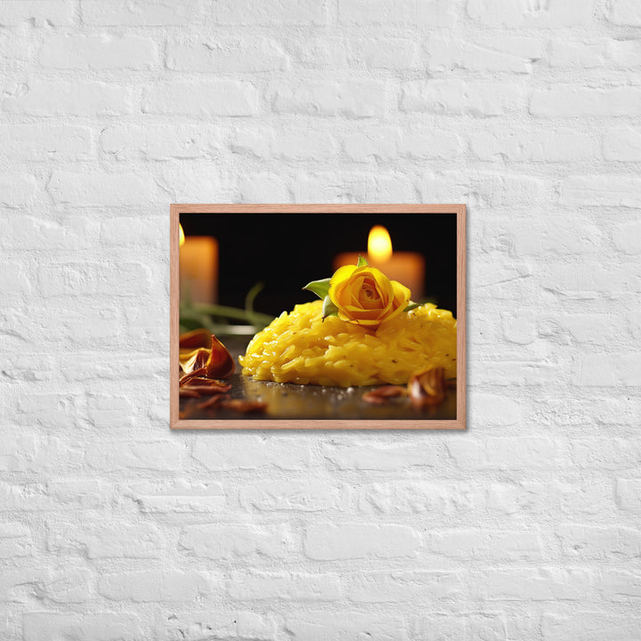 Saffron Risotto Framed poster 🤤 from Yumify.AI