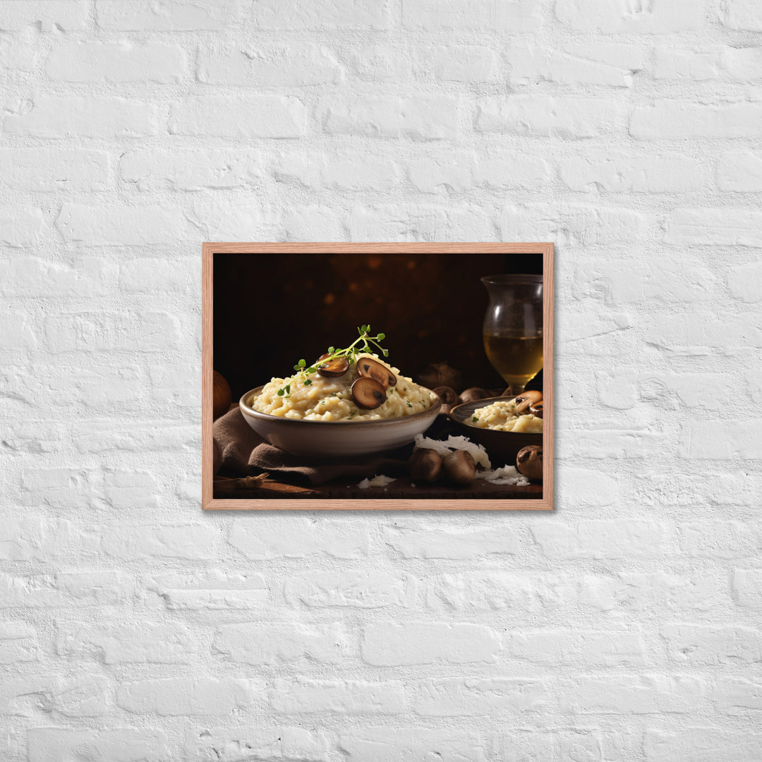 Mushroom Risotto Framed poster 🤤 from Yumify.AI