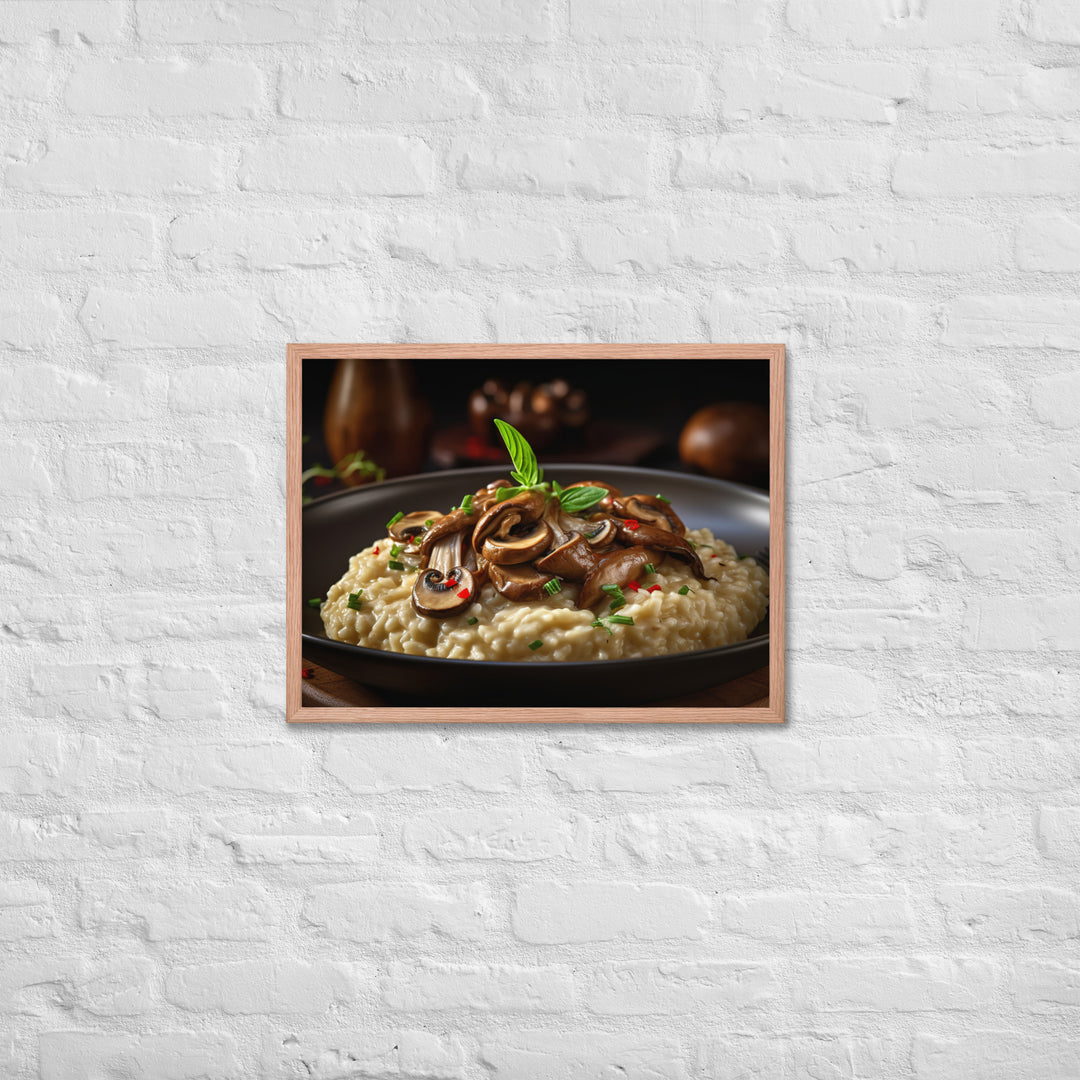 Mushroom Risotto Framed poster 🤤 from Yumify.AI