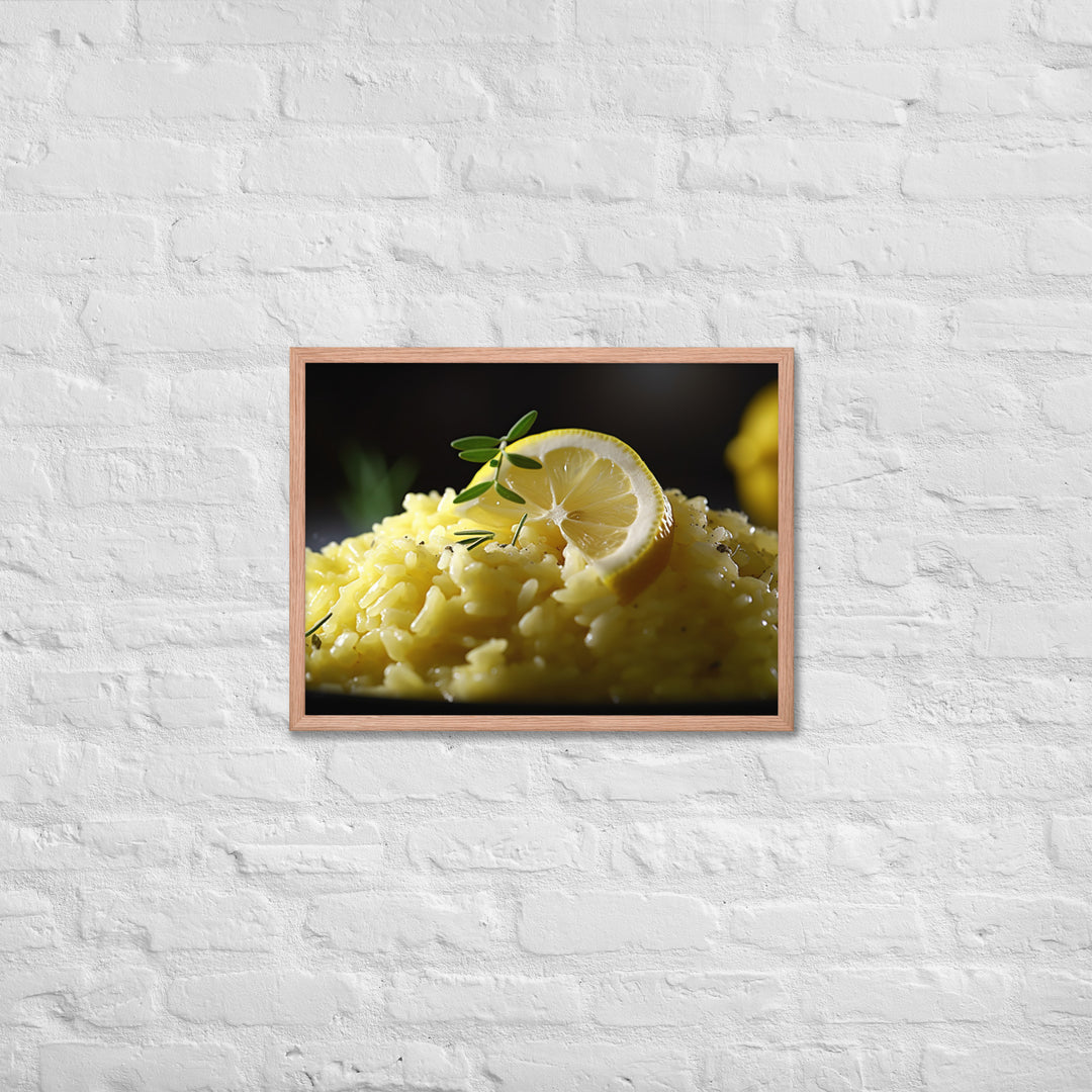 Lemon Risotto Framed poster 🤤 from Yumify.AI