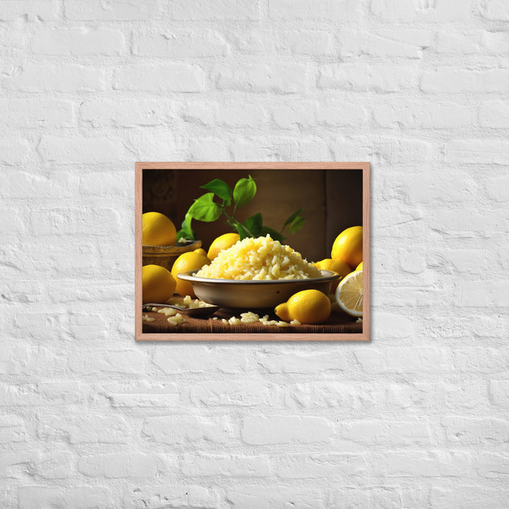 Lemon Risotto Framed poster 🤤 from Yumify.AI