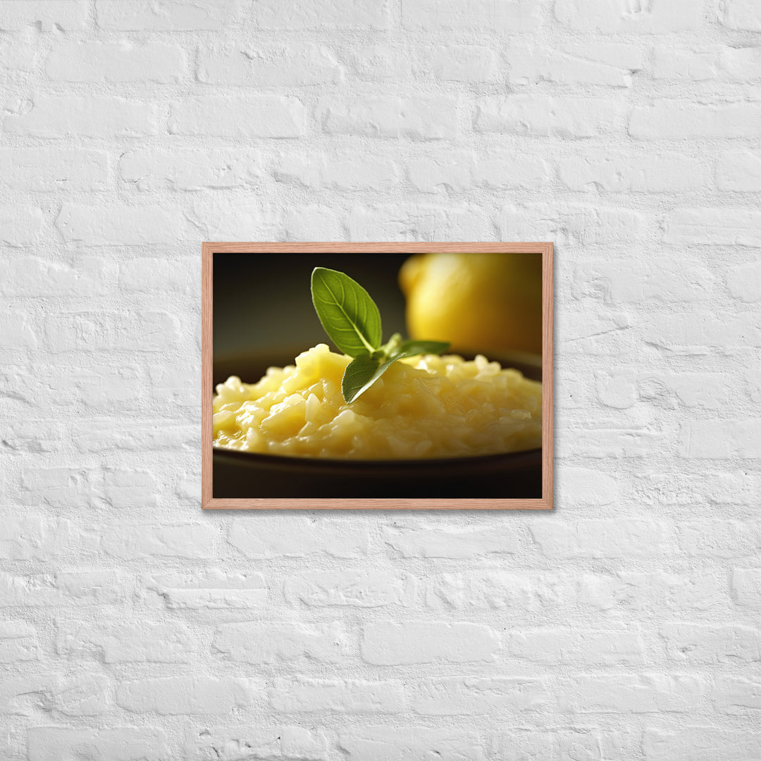 Lemon Risotto Framed poster 🤤 from Yumify.AI