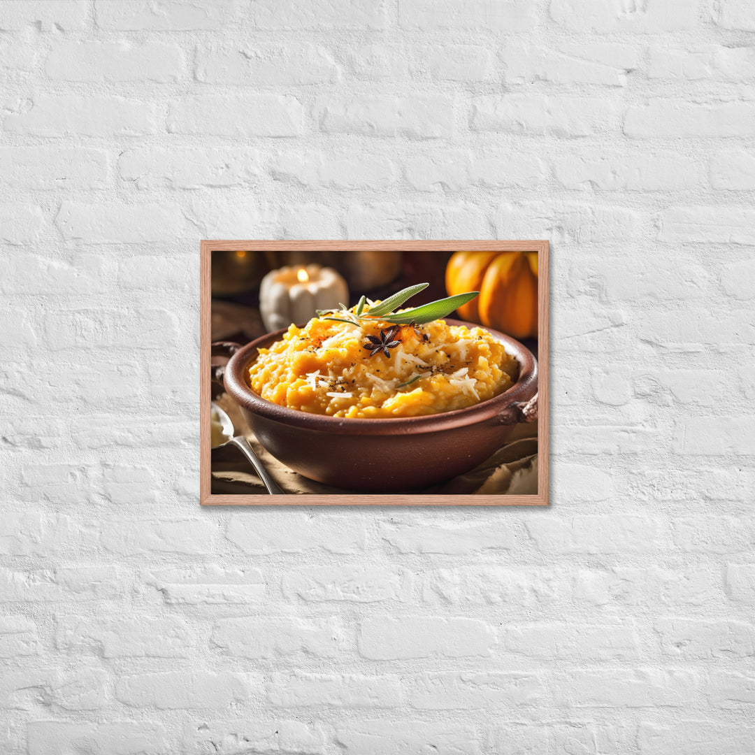 Butternut Squash Risotto Framed poster 🤤 from Yumify.AI