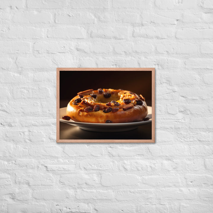 Cinnamon Raisin Bagel Framed poster 🤤 from Yumify.AI