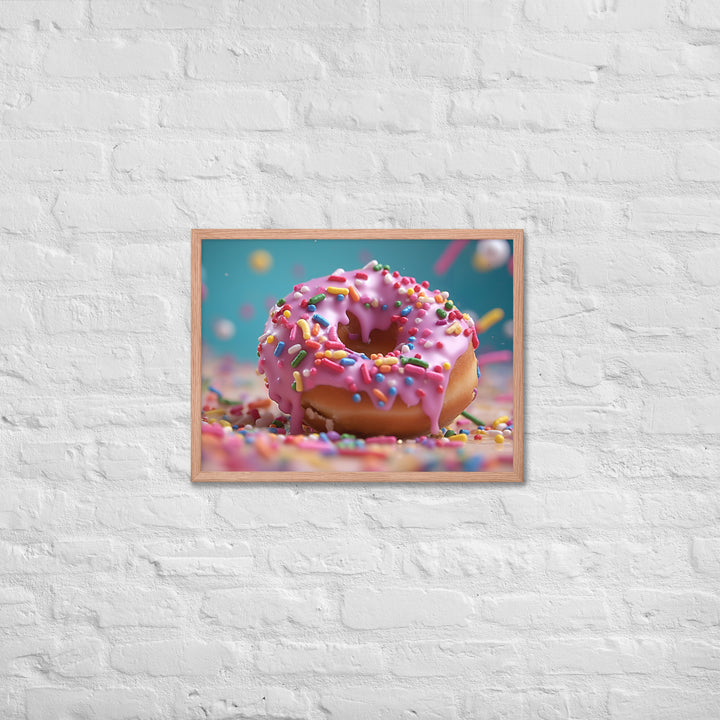 Sprinkle Donut Framed poster 🤤 from Yumify.AI