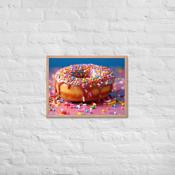 Sprinkle Donut Framed poster 🤤 from Yumify.AI