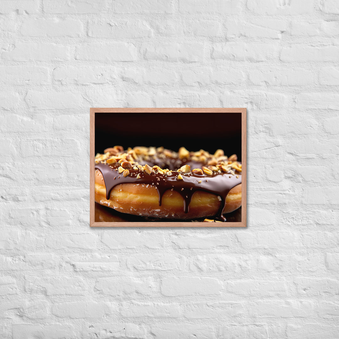 Nutella Filled Donut Framed poster 🤤 from Yumify.AI