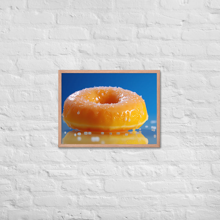 Lemon Filled Donut Framed poster 🤤 from Yumify.AI