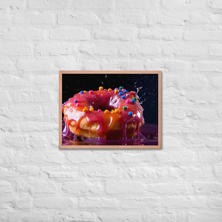 Jelly Donut Framed poster 🤤 from Yumify.AI