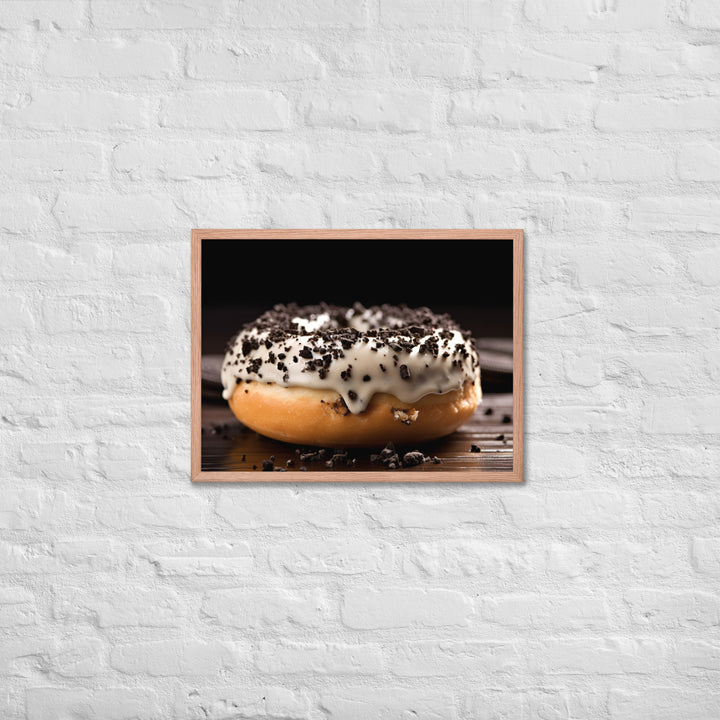 Cookies and Cream Donut Framed poster 🤤 from Yumify.AI