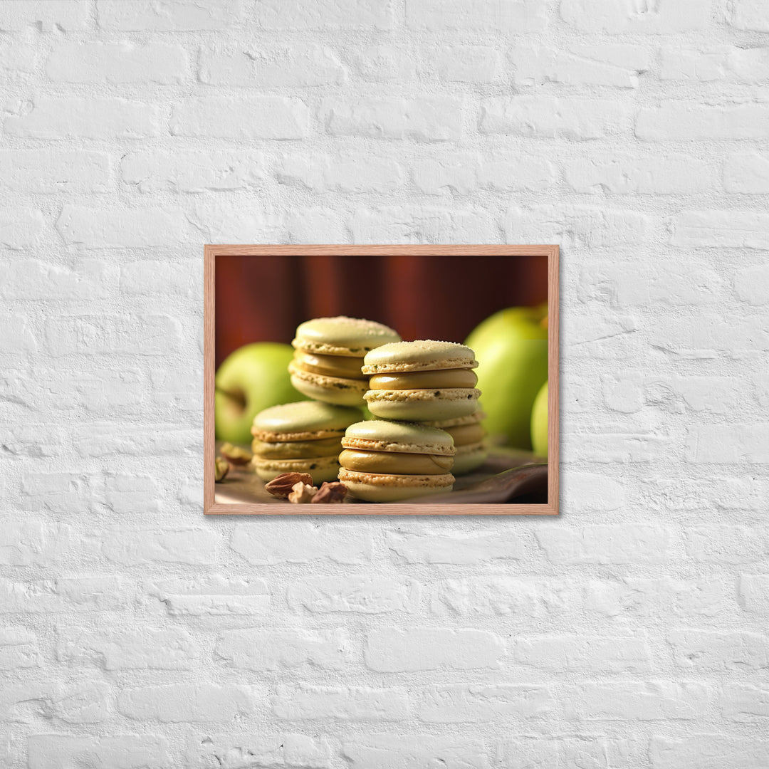 Pistachio Macarons Framed poster 🤤 from Yumify.AI