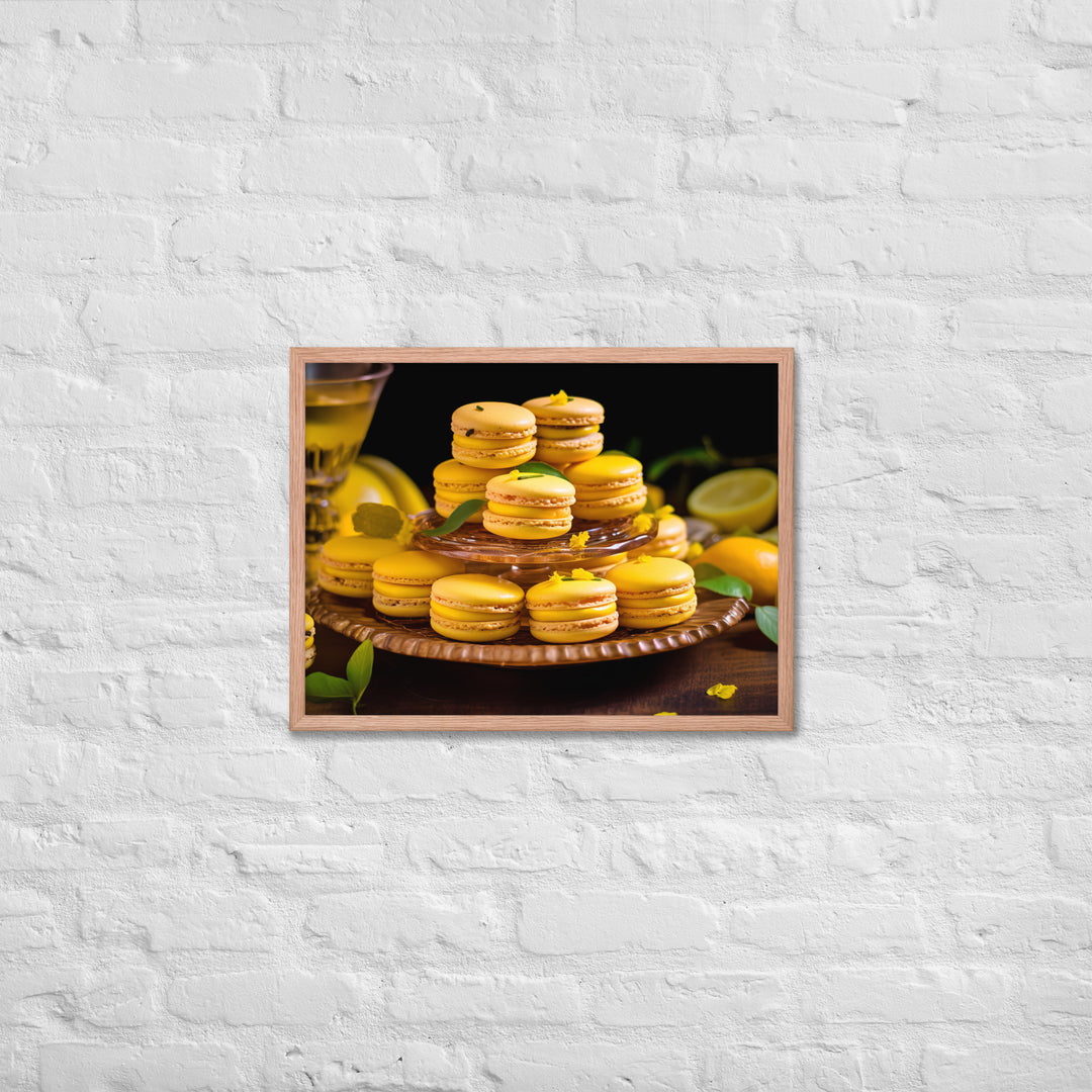 Passion Fruit Macarons Framed poster 🤤 from Yumify.AI