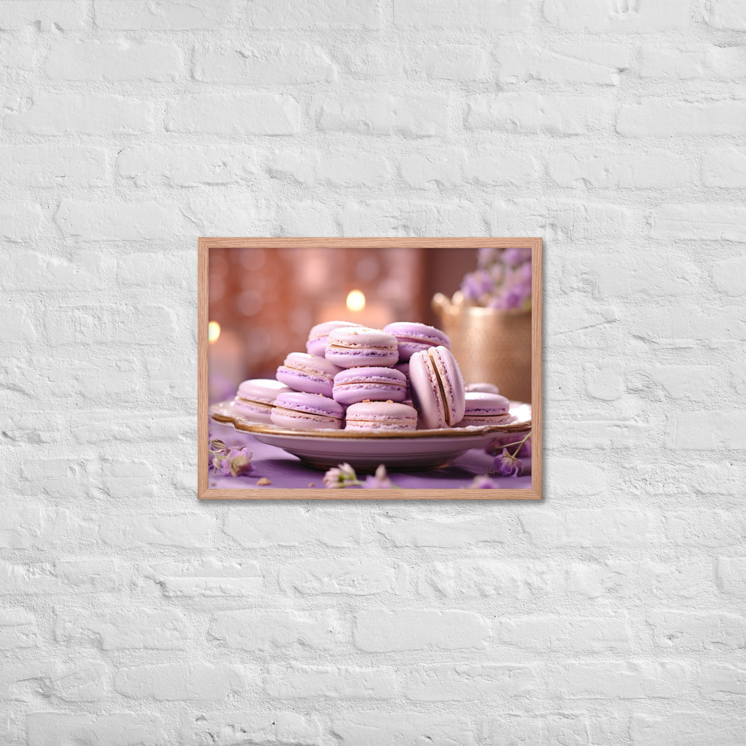 Lavender Macarons Framed poster 🤤 from Yumify.AI