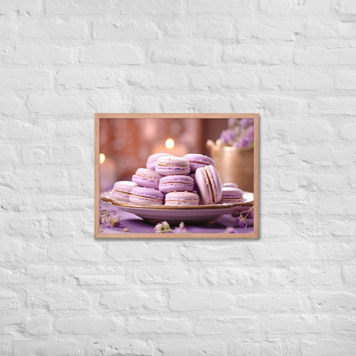 Lavender Macarons Framed poster 🤤 from Yumify.AI