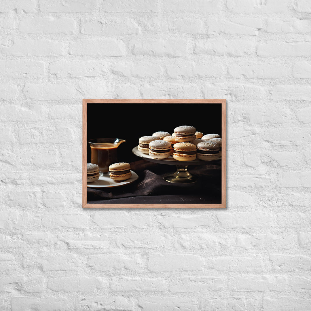 Earl Grey Macarons Framed poster 🤤 from Yumify.AI