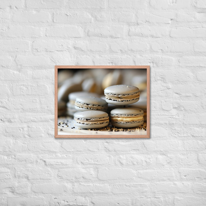 Earl Grey Macarons Framed poster 🤤 from Yumify.AI