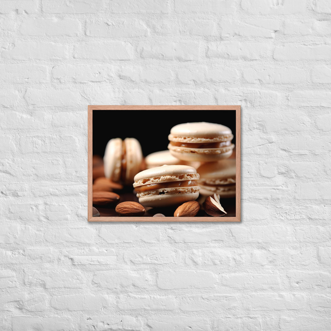 Almond Macarons Framed poster 🤤 from Yumify.AI