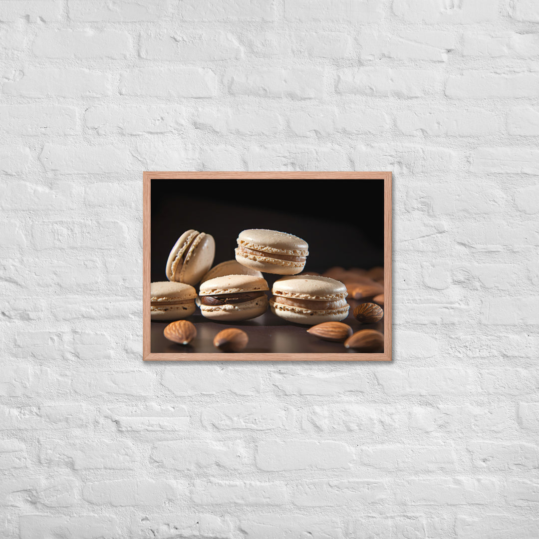 Almond Macarons Framed poster 🤤 from Yumify.AI