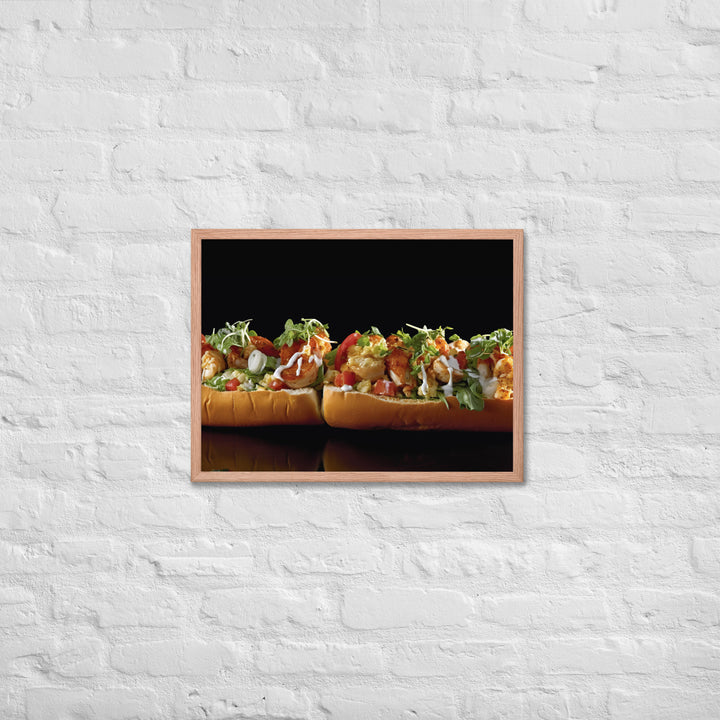 Curry Lobster Roll Framed poster 🤤 from Yumify.AI