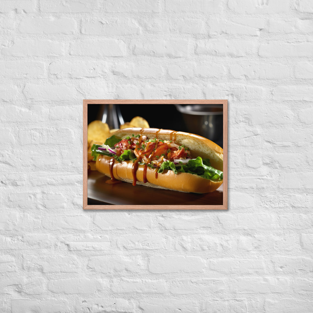 Curry Lobster Roll Framed poster 🤤 from Yumify.AI