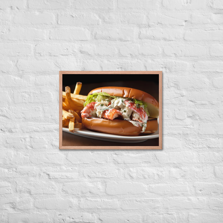 Connecticut Style Lobster Roll Framed poster 🤤 from Yumify.AI