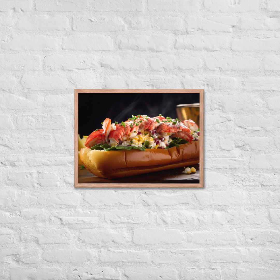 Connecticut Style Lobster Roll Framed poster 🤤 from Yumify.AI