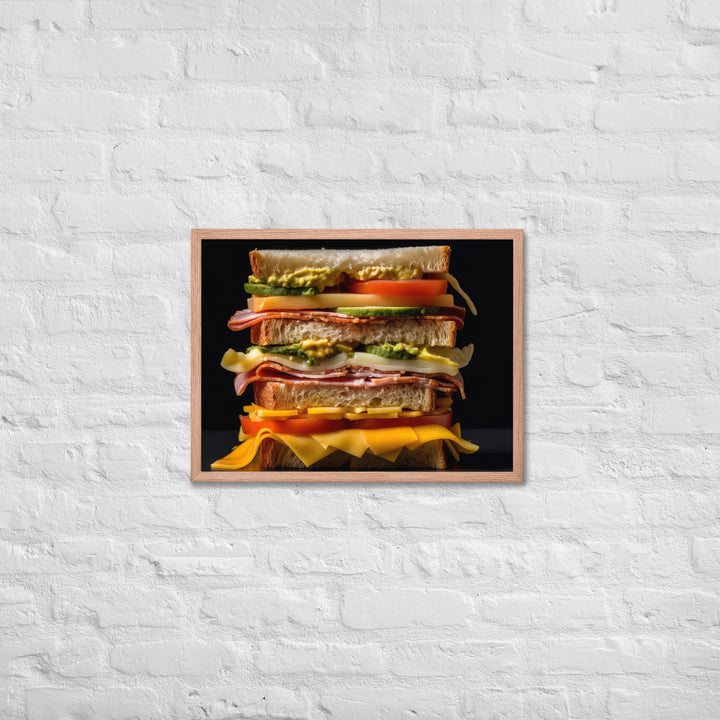 Cheese Sandwich Framed poster 🤤 from Yumify.AI