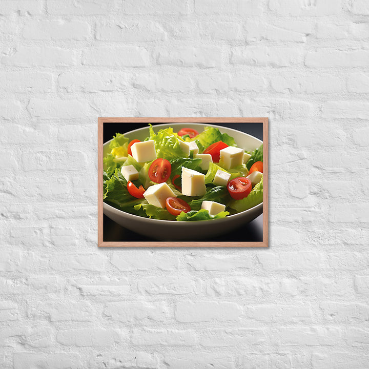 Cheese Salad Framed poster 🤤 from Yumify.AI