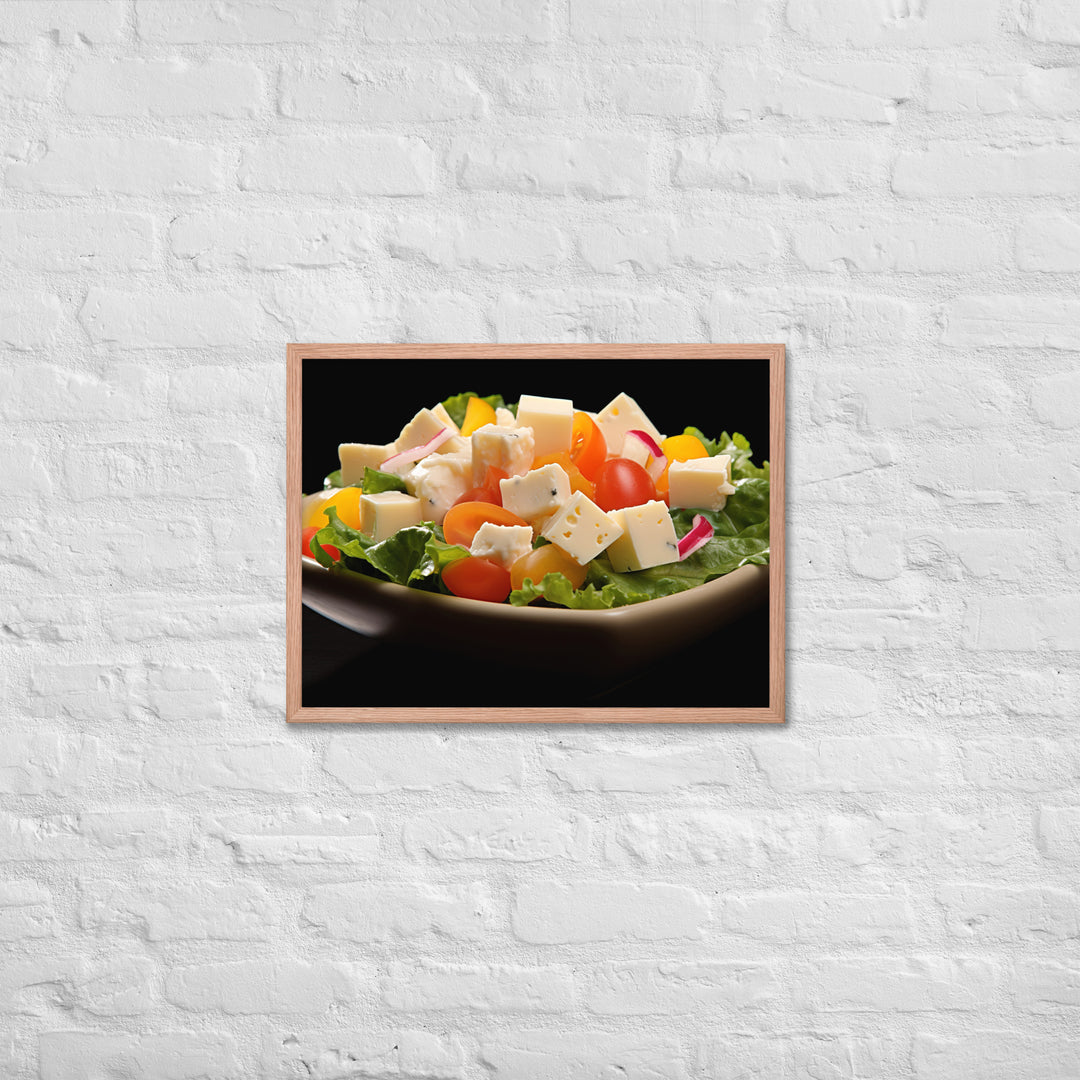 Cheese Salad Framed poster 🤤 from Yumify.AI