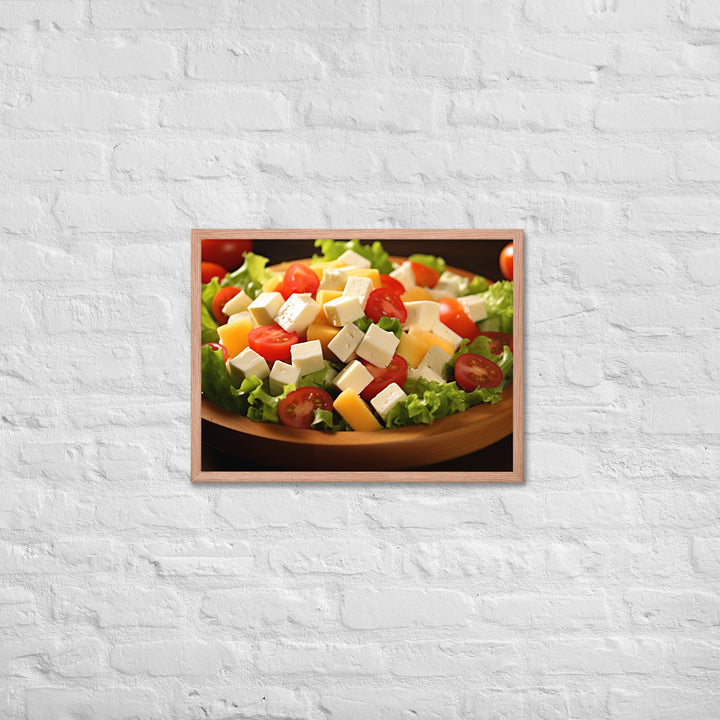 Cheese Salad Framed poster 🤤 from Yumify.AI