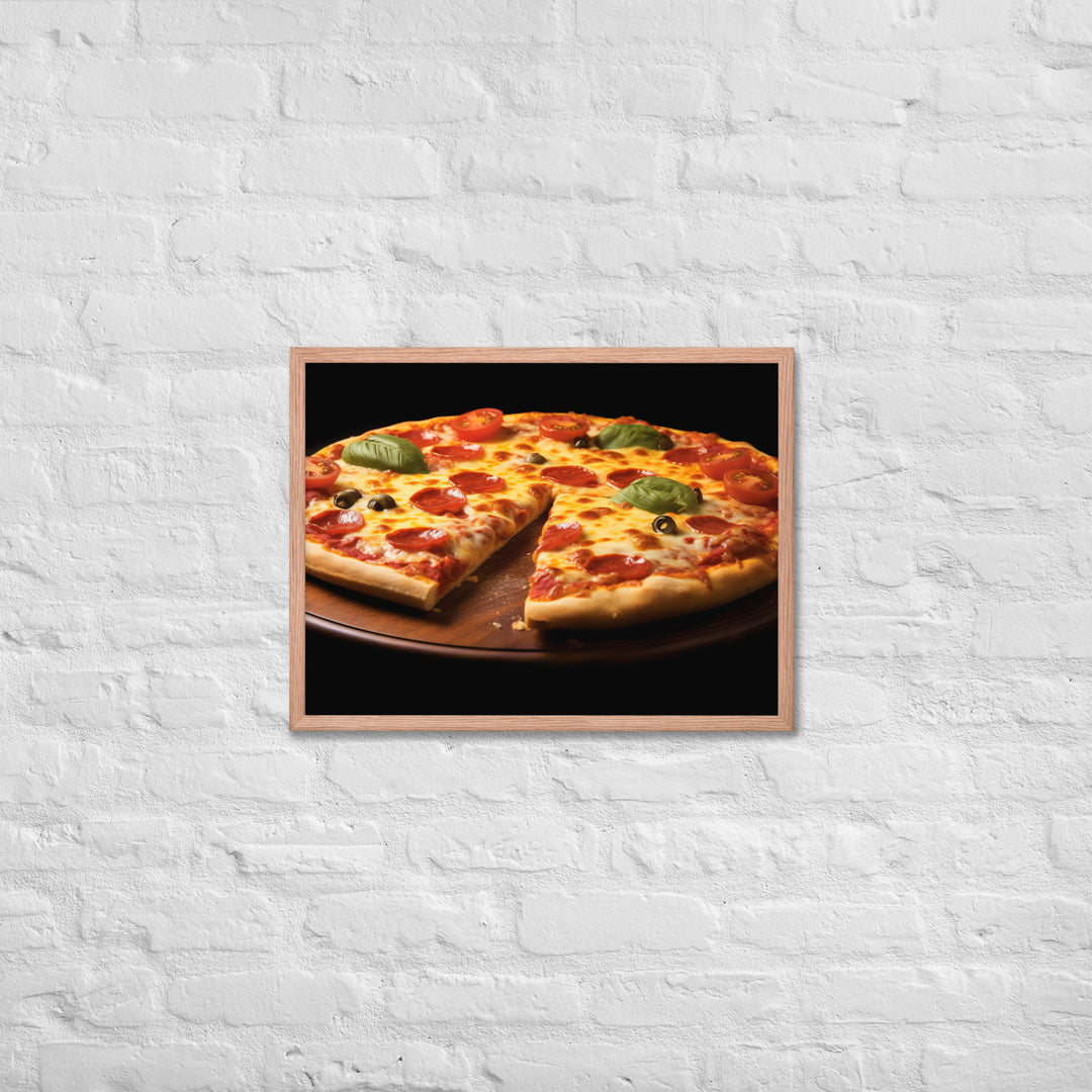 Cheese Pizza Framed poster 🤤 from Yumify.AI