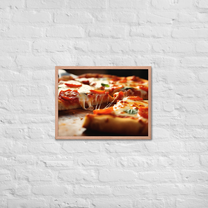 Cheese Pizza Framed poster 🤤 from Yumify.AI