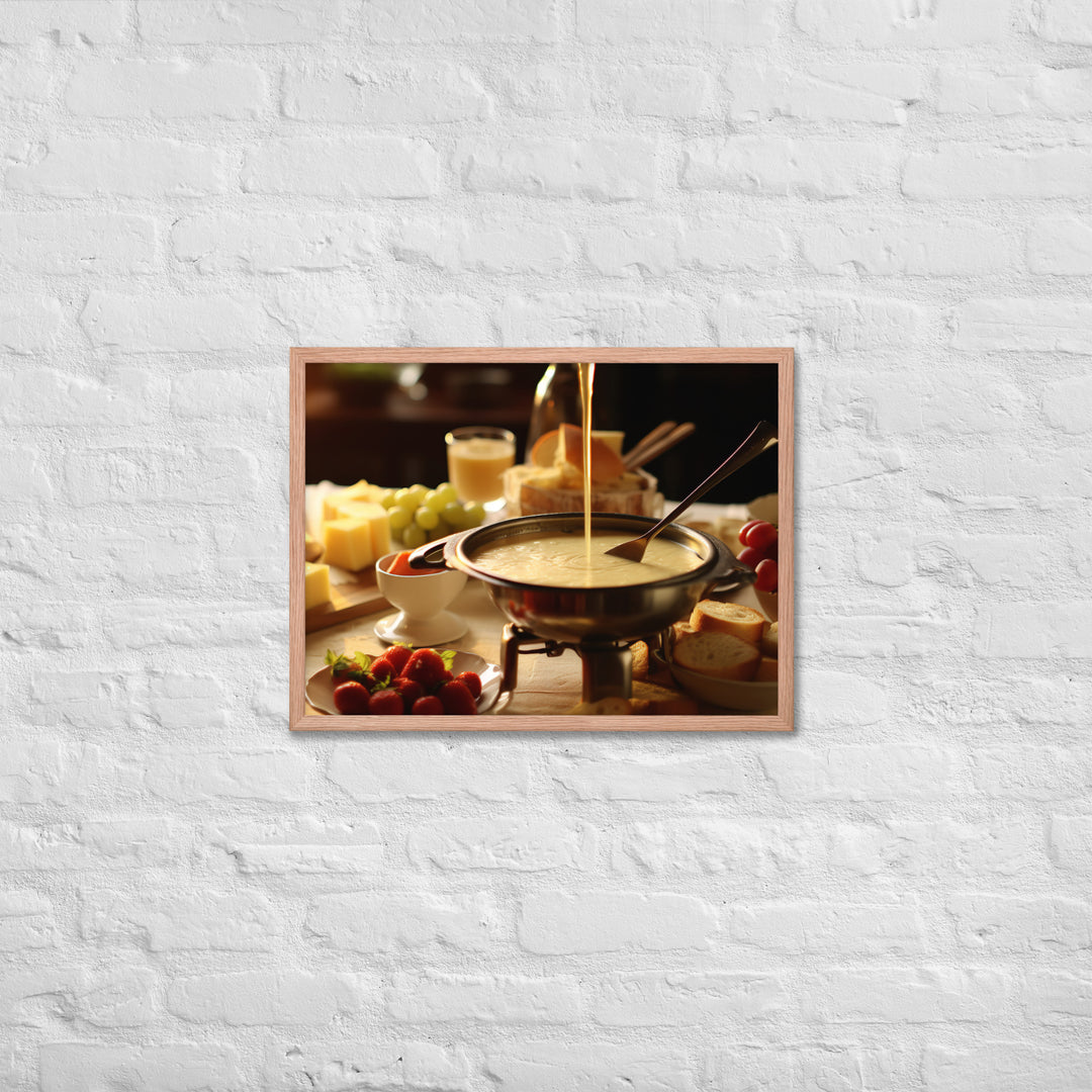 Cheese Fondue Framed poster 🤤 from Yumify.AI