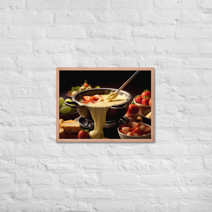 Cheese Fondue Framed poster 🤤 from Yumify.AI