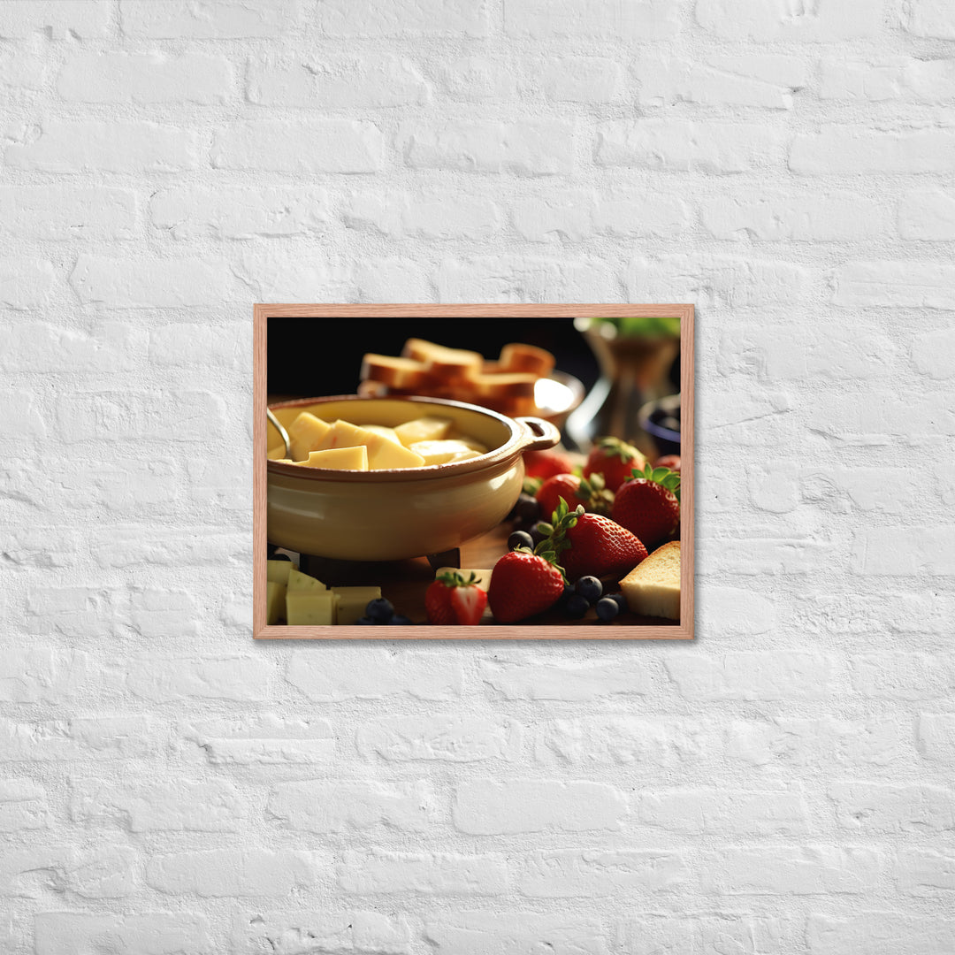 Cheese Fondue Framed poster 🤤 from Yumify.AI