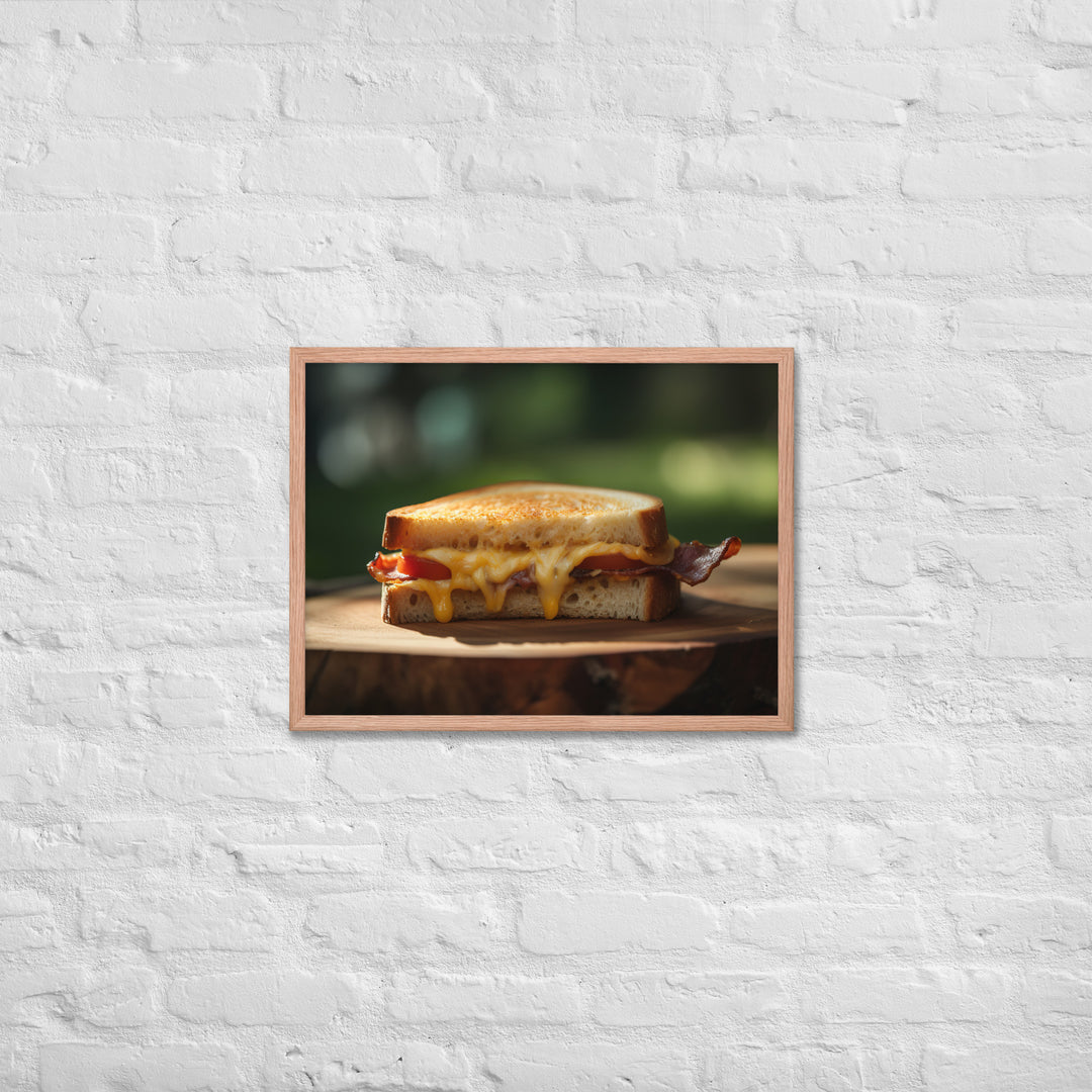 Sandwich made with sharp cheddar Framed poster 🤤 from Yumify.AI