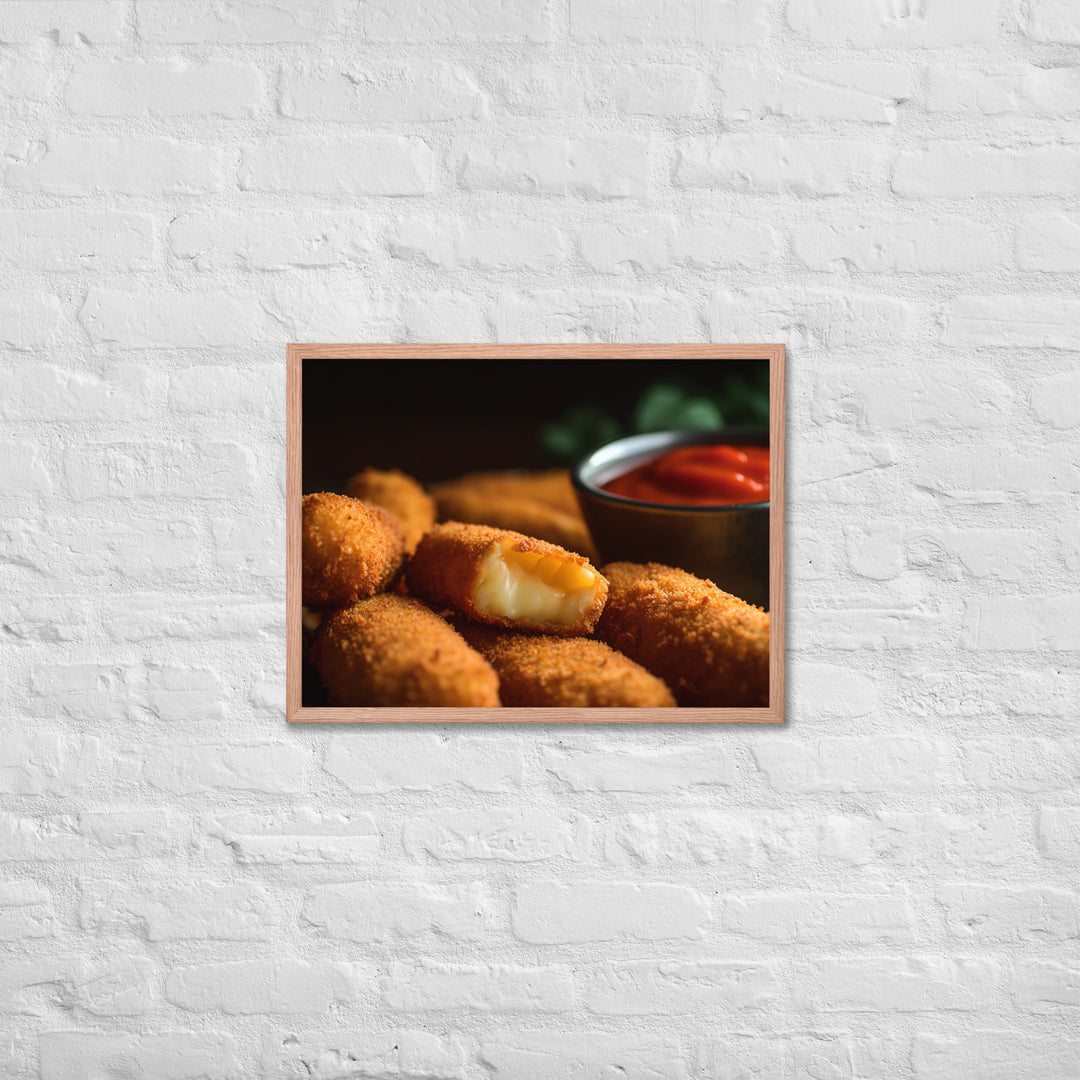 Mozzarella Sticks Framed poster 🤤 from Yumify.AI