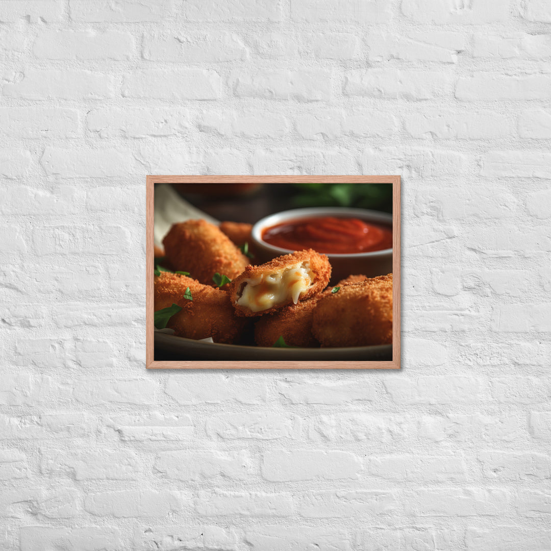 Mozzarella Sticks Framed poster 🤤 from Yumify.AI