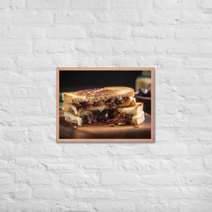 Grilled Brie Sandwich Framed poster 🤤 from Yumify.AI