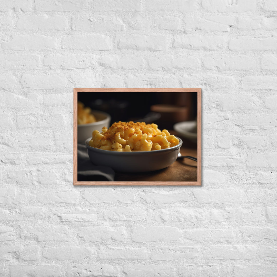 Cheddar Mac and Cheese Framed poster 🤤 from Yumify.AI