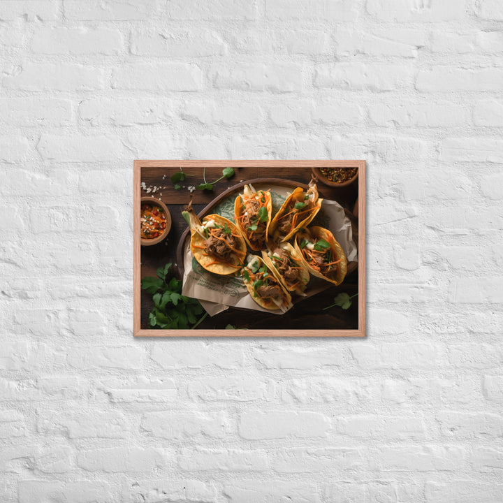 Kimchi Tacos Framed poster 🤤 from Yumify.AI