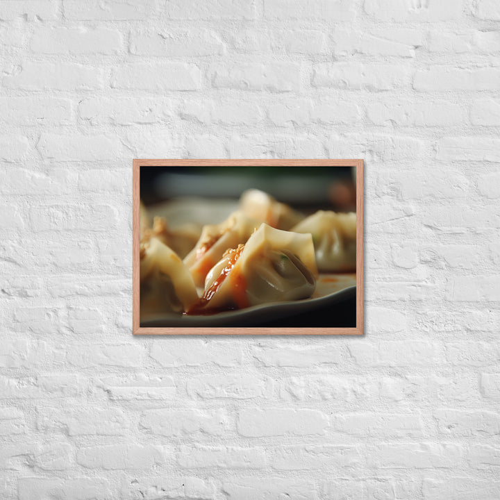 Kimchi Dumplings Framed poster 🤤 from Yumify.AI