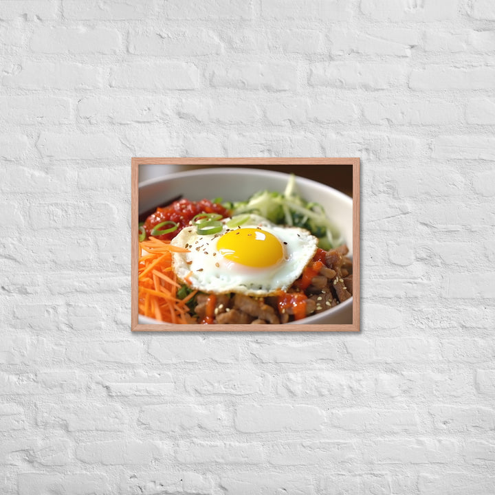 Kimchi Bibimbap Framed poster 🤤 from Yumify.AI