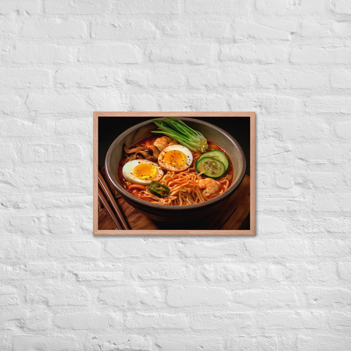 Kimchi Ramen Framed poster 🤤 from Yumify.AI