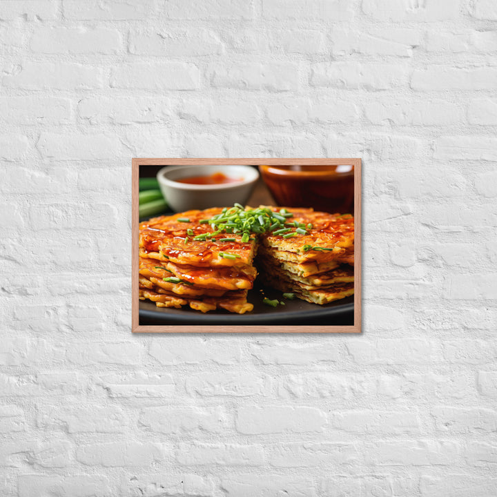 Kimchi Pancake Framed poster 🤤 from Yumify.AI