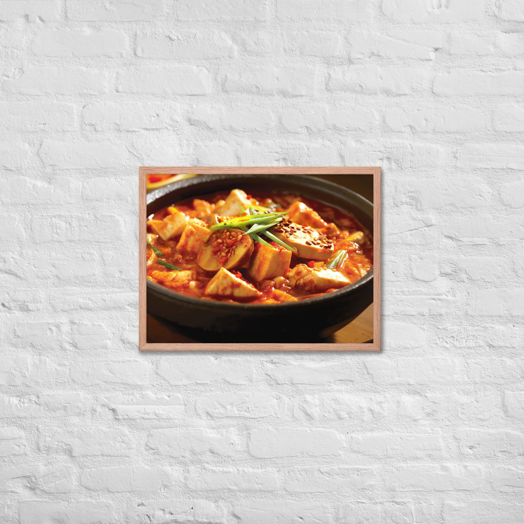 Kimchi Jjigae Framed poster 🤤 from Yumify.AI