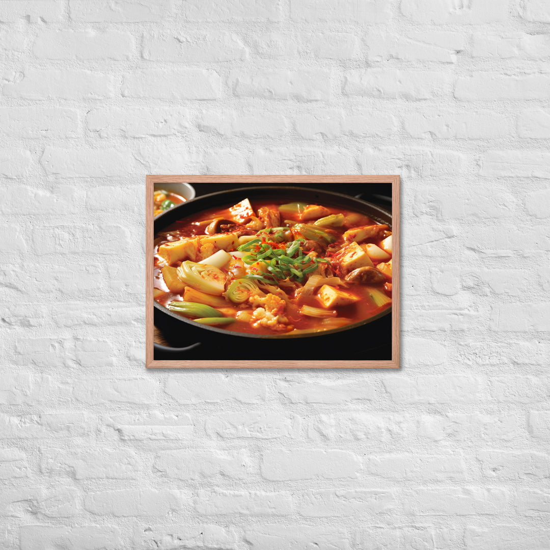 Kimchi Jjigae Framed poster 🤤 from Yumify.AI