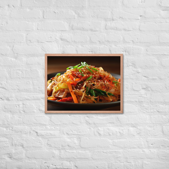 Kimchi Japchae Framed poster 🤤 from Yumify.AI