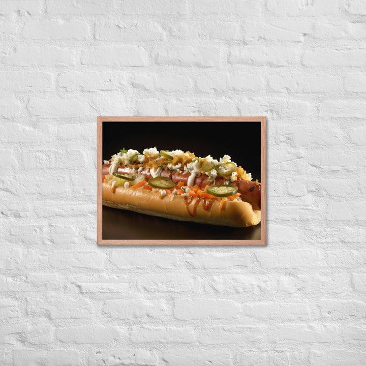 Kimchi Hot Dog Framed poster 🤤 from Yumify.AI