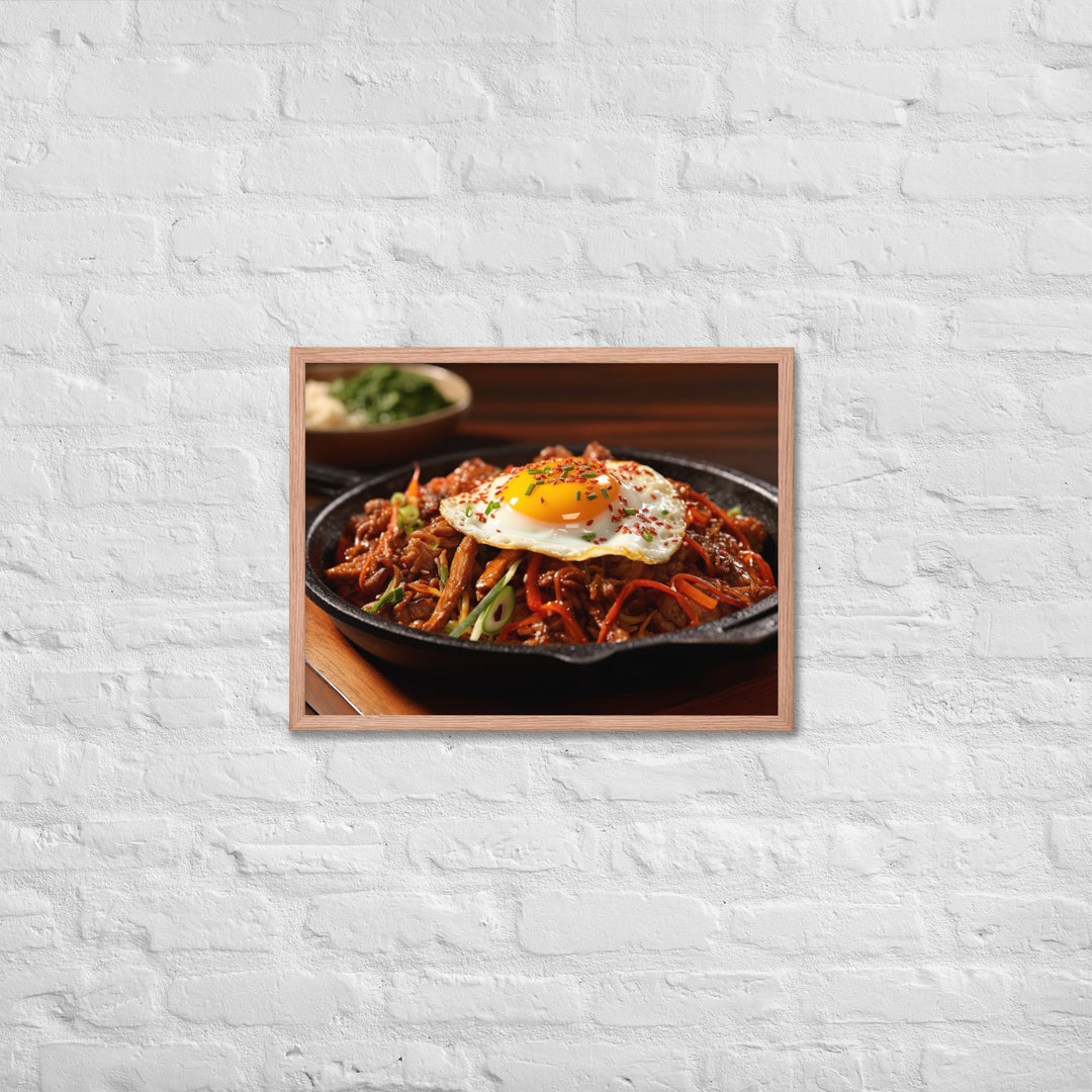 Kimchi Bulgogi Framed poster 🤤 from Yumify.AI